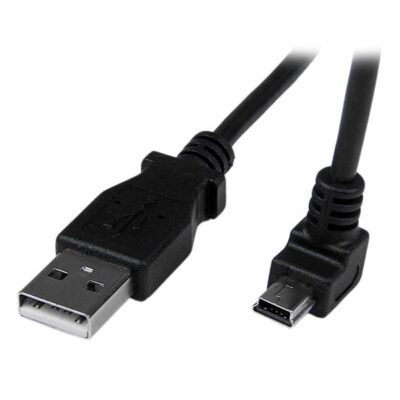 2m Mini USB Cable A to Down Angle Mini B