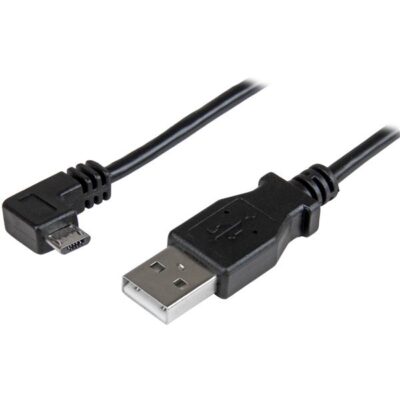 1m A to Right Angle Micro USB Cable