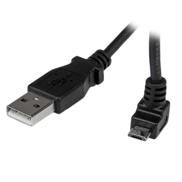 1M UP ANGLE MICRO USB CABLE