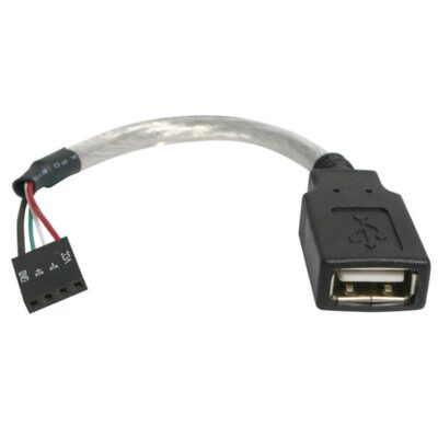 6in USB 2.0 A Female to Motherboard Cbl