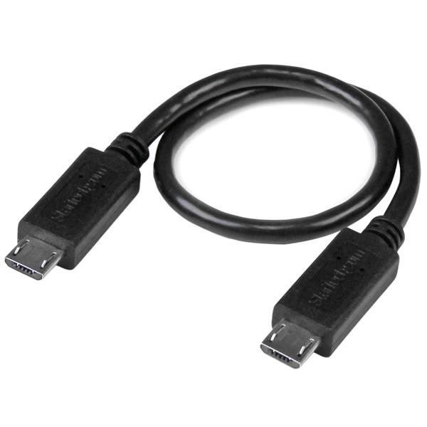 8in Micro USB to Micro B M to M Cable