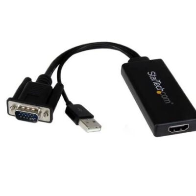 VGA to HDMI Adapter with USB Audio