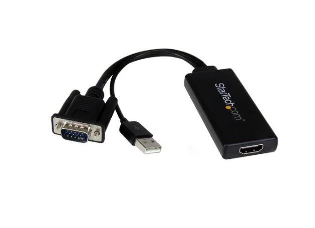 VGA to HDMI Adapter with USB Audio