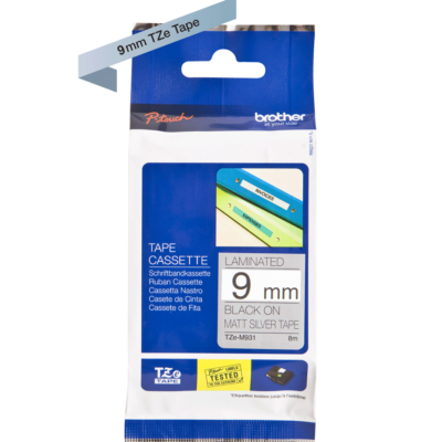 Brother TZEM921 PTouch Ribbon 9mm x 8m