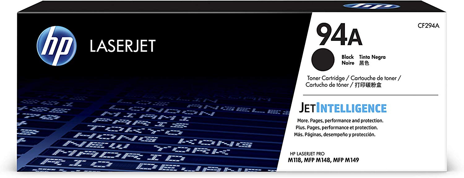 HP CF294A 94A BLACK TONER CARTRIDGE 1.2K