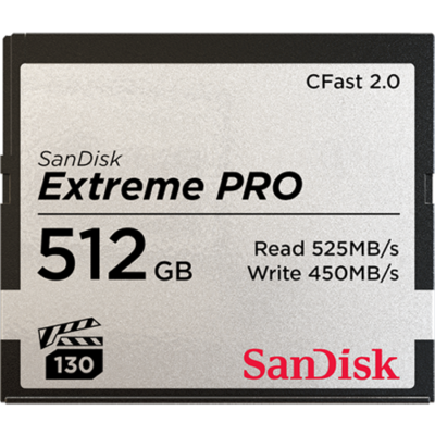 Extreme Pro 512GB CFast 2.0 Memory Card
