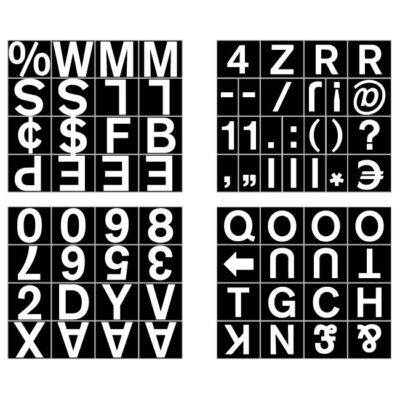 Mag Letters Nums Symbols 19mm