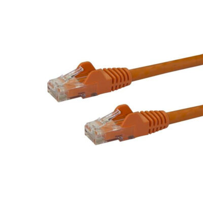 1m Orange Snagless Cat6 UTP Patch Cable