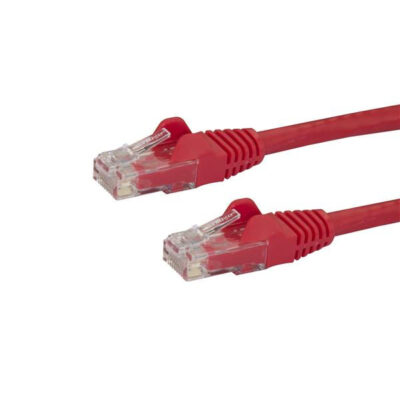 15m Red Snagless Cat6 UTP Patch Cable