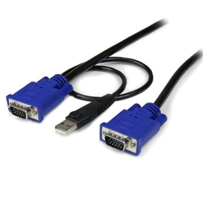 15ft 2in1 Ultra Thin USB KVM Cable