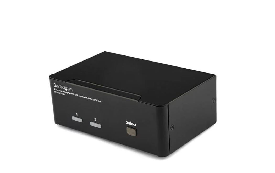 USB DisplayPort Dual Monitor KVM Switch