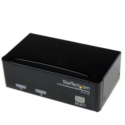 2 Port USB KVM Switch Kit with Cables