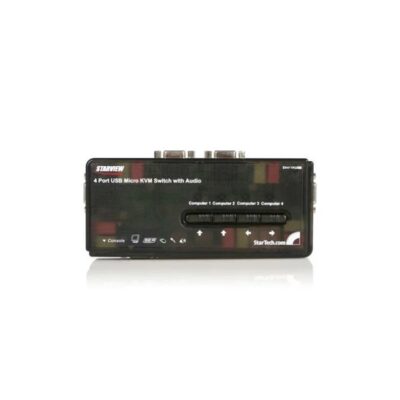 4 Port USB KVM with Audio and Cables