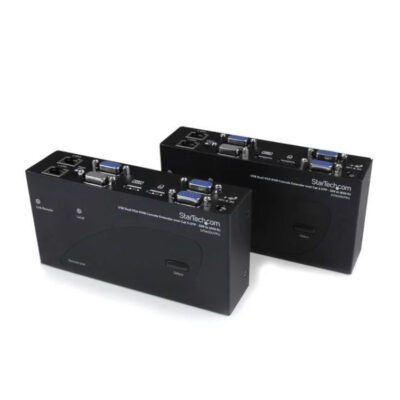 200m USB Dual VGA Cat5 KVM Extender