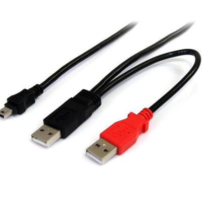 6ft USB Y Cable for External Hard Drive