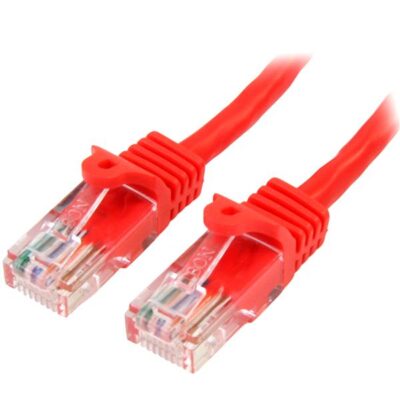 10m Red Snagless Cat5e Patch Cable