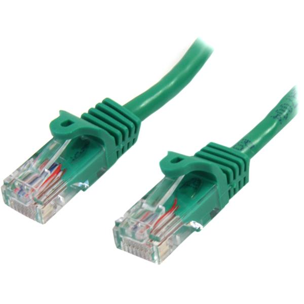 5m Green Snagless Cat5e Patch Cable
