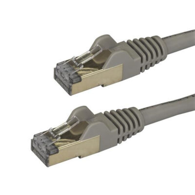 2m Grey Cat6a Ethernet STP Cable