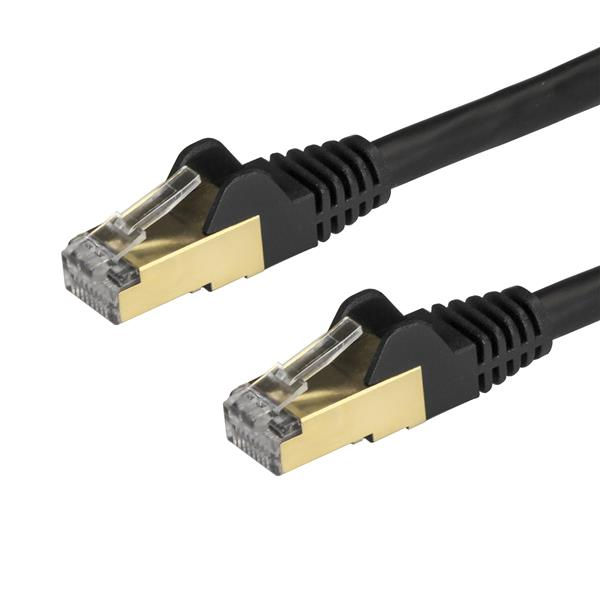 3m Black Cat6a Ethernet STP Cable