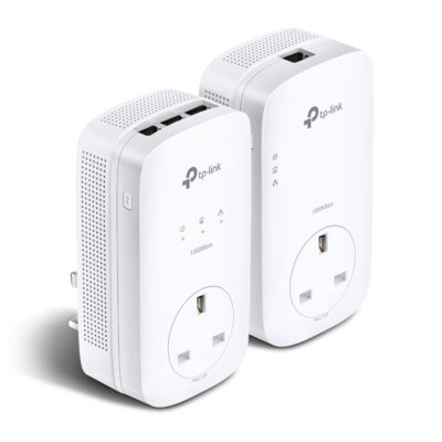 AV1300 3 Port Gbit Passthrough Powerline