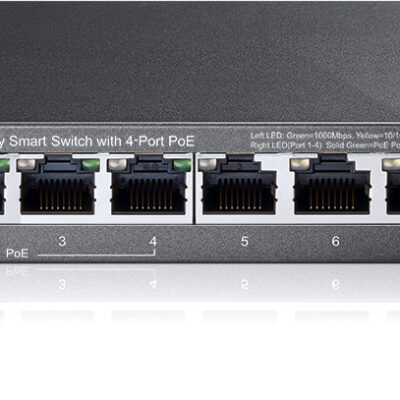 8 Port Gbit Easy Smart Switch with 4xPoE