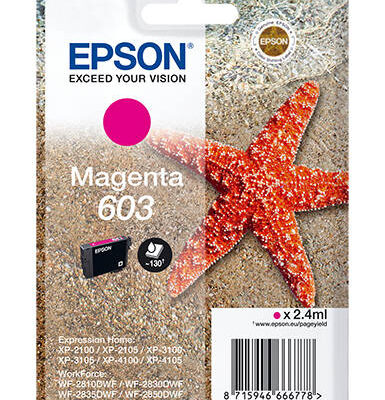 EPSON 603 MAGENTA INK CART 2.4ML