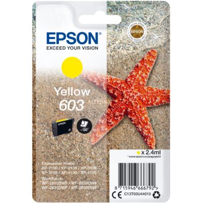 EPSON 603 YELLOW INK CART 2.4ML