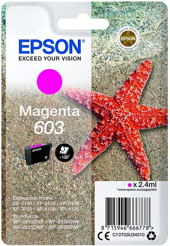 EPSON 603XL MAGENT INK CART 4ML