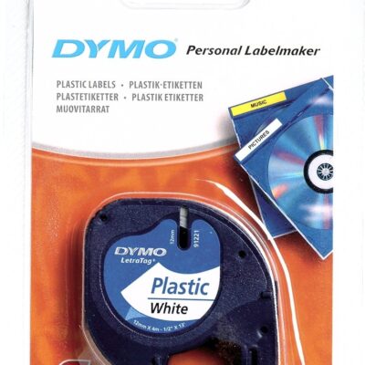 DYMO LetraTag Tape 12mm Plastic WT