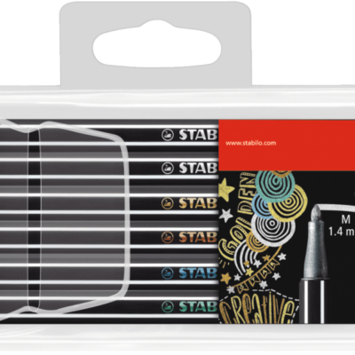 Stabilo Pen 68 Metallic Assorted PK6