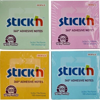 Stickn Repos 360 Notes 76x76mm PK12