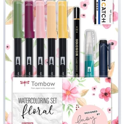 Tombow Watercolouring Set Floral