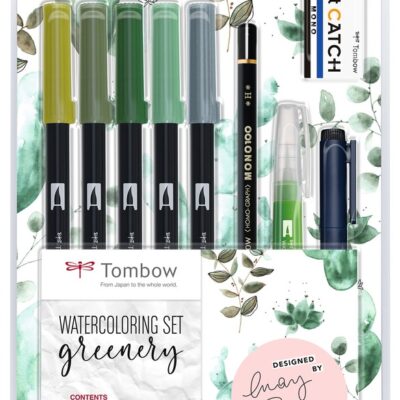 Tombow Watercolouring Set Greenery
