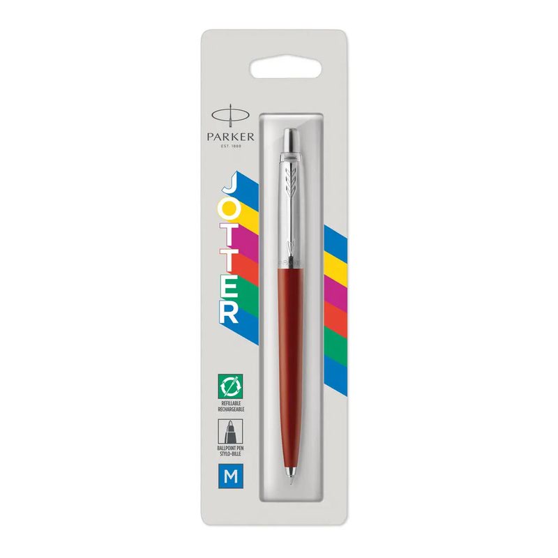 Parker Jotter Red Barrel BL Ink Pen