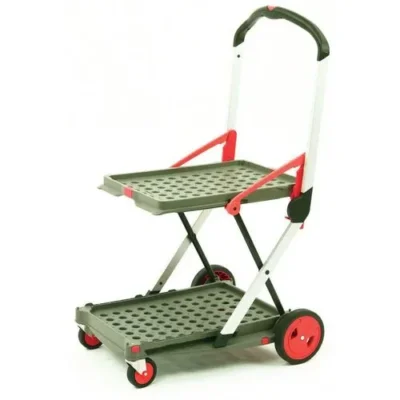 Clax Folding Trolley Red Grey