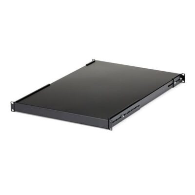 1U 19in Adjustable Rack Mount Shelf