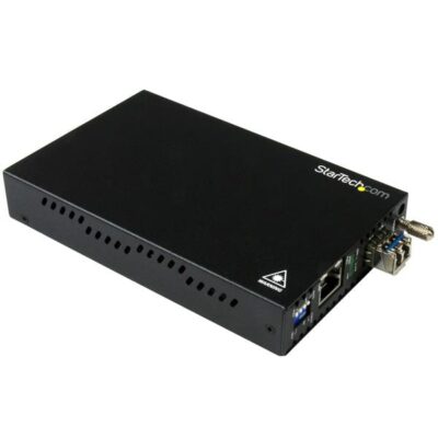 GbE Copper to Fiber Converter SM LC 20km