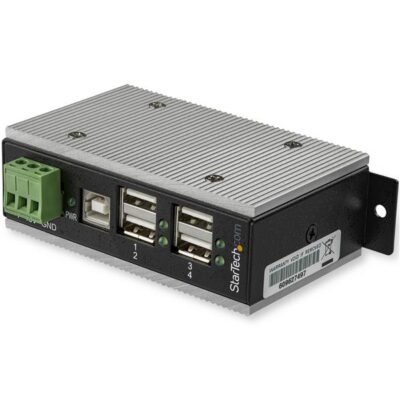4 Port Ind USB2 Hub ESD 350W Protection