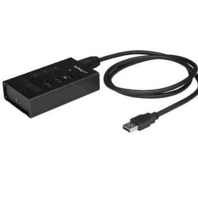 4 Port USB Hub A to 3xA and 1xC USB 3.0