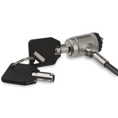 Keyed Cable Lock Push to Lock Button