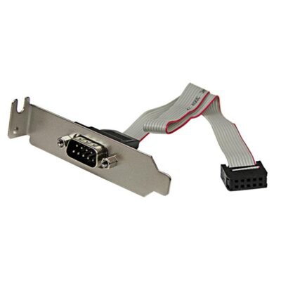 1PT LP DB9 RS232 Serial ATA Slot Plate
