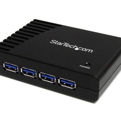 4 Port Black SuperSpeed USB 3.0 Hub