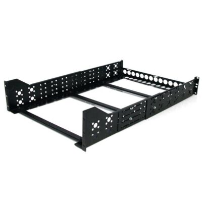 3U Fixed 19in Depth Universal Rack Rails