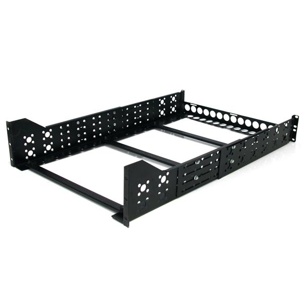 3U Fixed 19in Depth Universal Rack Rails