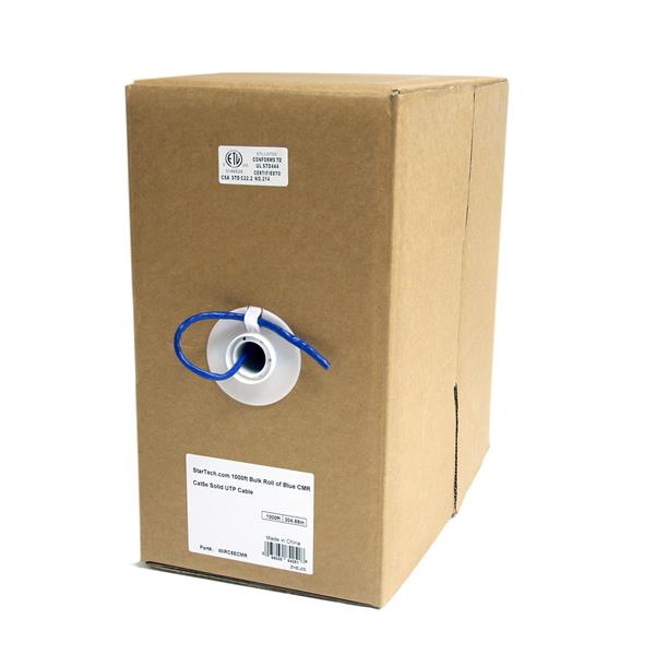 1000ft Bulk Roll Blue CMR Cat5e Cable
