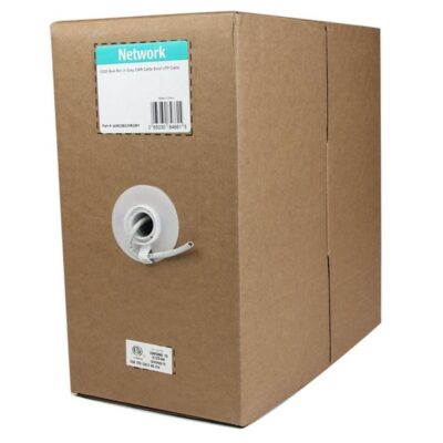 1000ft Bulk Roll of Cat5e Solid UTP Grey