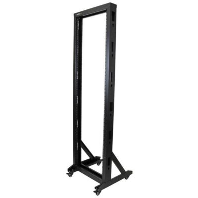 42U 2 Post Server Rack with Casters