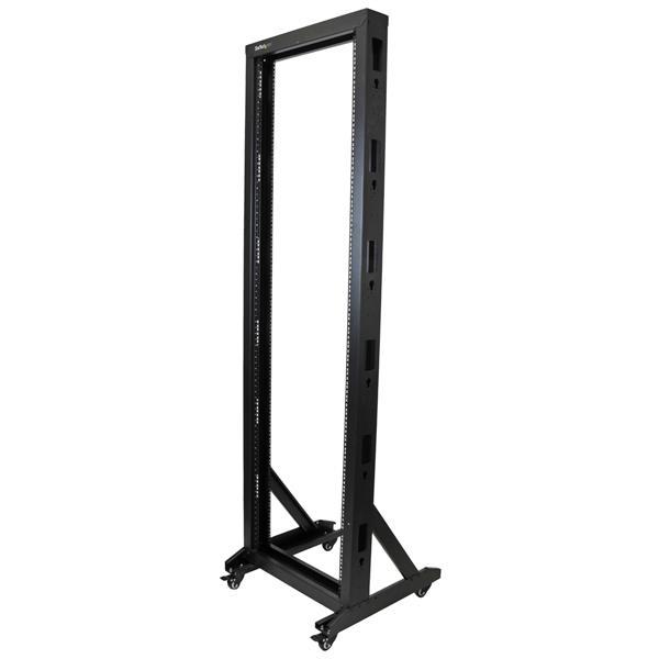 42U 2 Post Server Rack with Casters