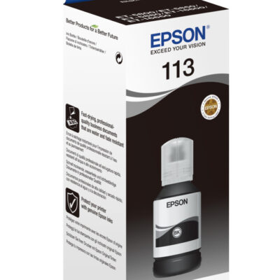 113 ECOTANK PIGMENT BK INK 127ML