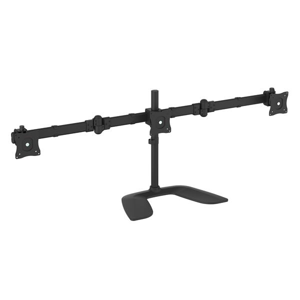 13 to 27in Triple Monitor Desktop Stand
